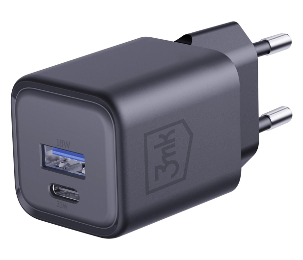 3mk Hyper Charger PD 33W GaN QC4+ PPS AFC FCP SCP 1A1C Black - 1517230 - zdjęcie 2